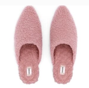 Birdies “The Lark” in Blush Faux-Shearling NIB